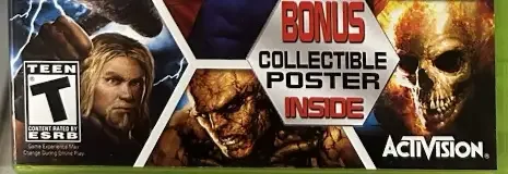Marvel: Ultimate Alliance, the ESRB box on its front