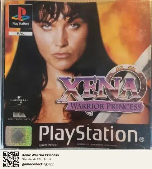 Xena: Warrior Princess PlayStation, PAL box front