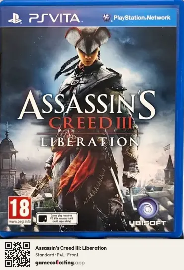 Assassin's Creed III: Liberation PlayStation Vita, PAL box front