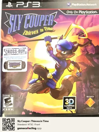 Sly Cooper: Thieves in Time PlayStation 3, NTSC box front