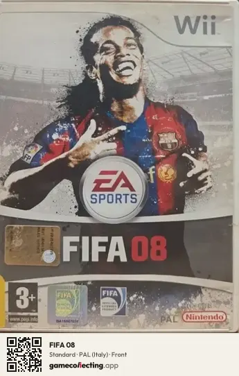 FIFA 08 Nintendo Wii, Italy box front