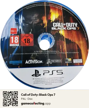 Call of Duty: Black Ops 7 PlayStation 5, PAL disc