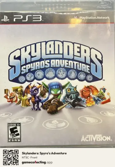 Skylanders: Spyro's Adventure PlayStation 3, NTSC box front