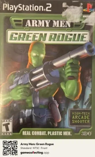 Army Men: Green Rogue PlayStation 2, NTSC box front