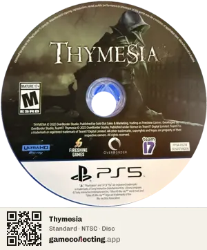 Thymesia PlayStation 5, NTSC disc
