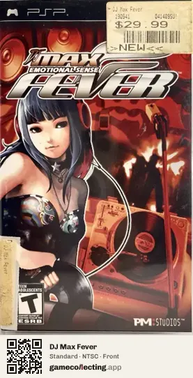 DJ Max Fever PlayStation Portable, NTSC box front
