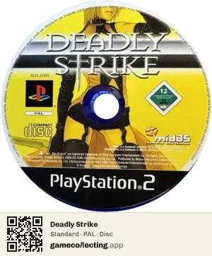 Deadly Strike PlayStation 2, PAL disc