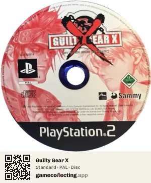 Guilty Gear X PlayStation 2, PAL disc