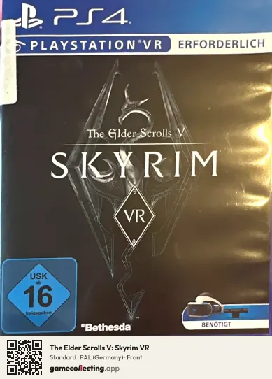 The Elder Scrolls V: Skyrim VR PlayStation 4, Germany box front
