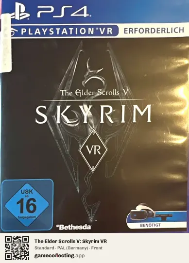 The Elder Scrolls V: Skyrim VR PlayStation 4, Germany box front
