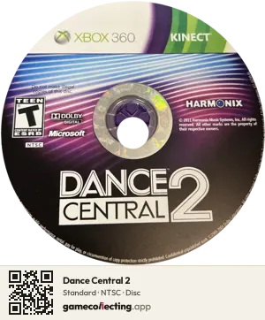 Dance Central 2 Xbox 360, NTSC disc