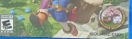 Dragon Quest Builders, the ESRB box on its front