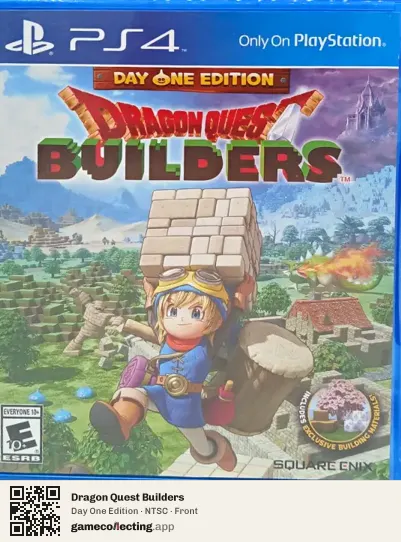Dragon Quest Builders PlayStation 4, NTSC box front