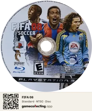 FIFA 08 PlayStation 3, NTSC disc