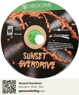 Sunset Overdrive Xbox One, NTSC disc