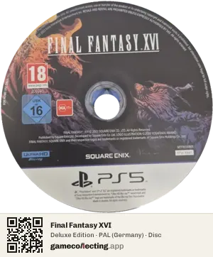 Final Fantasy XVI PlayStation 5, PAL disc