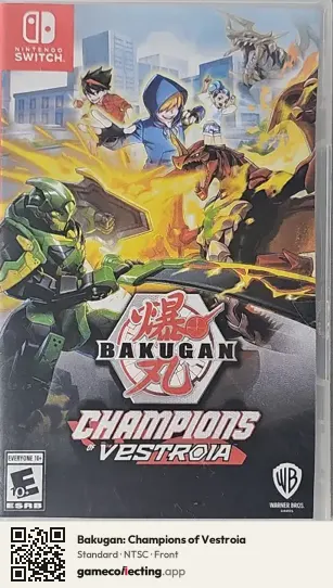 Bakugan: Champions of Vestroia Nintendo Switch, NTSC box front