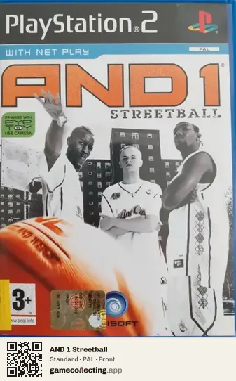 AND 1 Streetball PlayStation 2, PAL box front