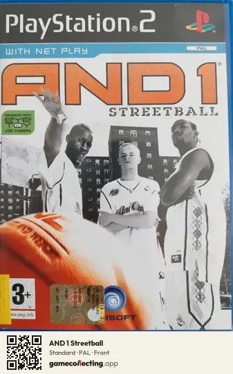 AND 1 Streetball PlayStation 2, PAL box front