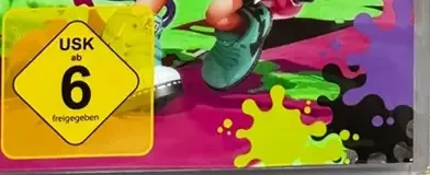 Splatoon 2, the USK square on its front