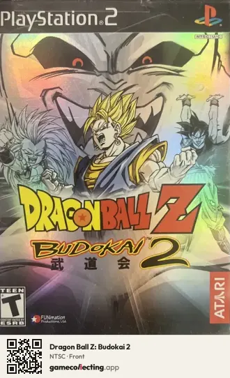 Dragon Ball Z: Budokai 2 PlayStation 2, NTSC box front