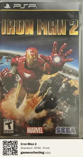 Iron Man 2 PlayStation Portable, NTSC box front