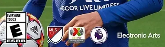 FIFA 22, the ESRB box on its front