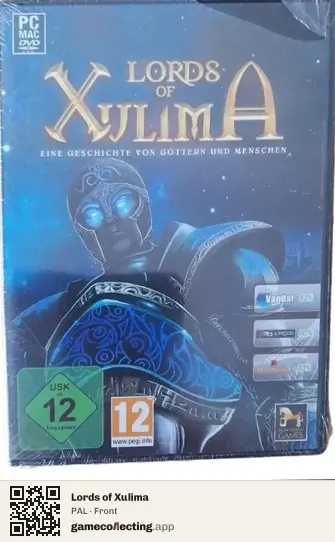 Lords of Xulima Computer, PAL box front