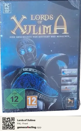 Lords of Xulima Computer, PAL box front