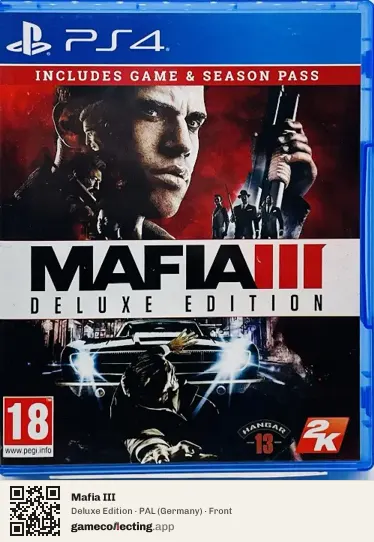 Mafia III PlayStation 4, Germany box front