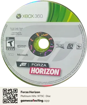 Forza Horizon Xbox 360, NTSC disc
