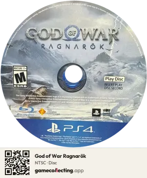God of War Ragnarök PlayStation 4, NTSC disc