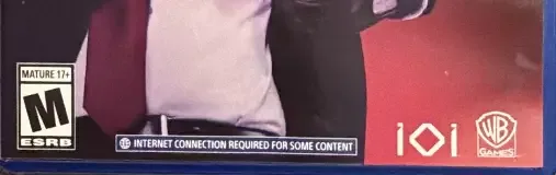 Hitman 2, the ESRB box on its front
