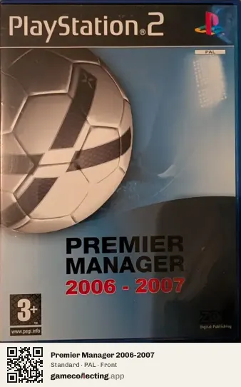 Premier Manager 2006-2007 PlayStation 2, PAL box front