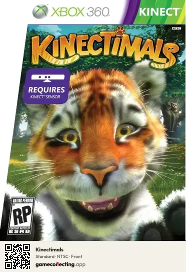 Kinectimals Xbox 360, NTSC box front