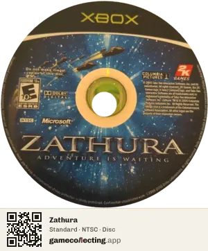 Zathura Xbox, NTSC disc