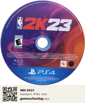 NBA 2K23 PlayStation 4, NTSC disc