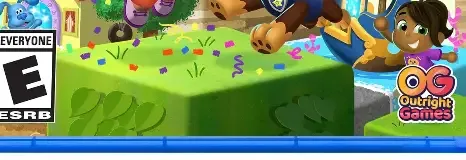 Nick Jr. Party Adventure, the ESRB box on its front
