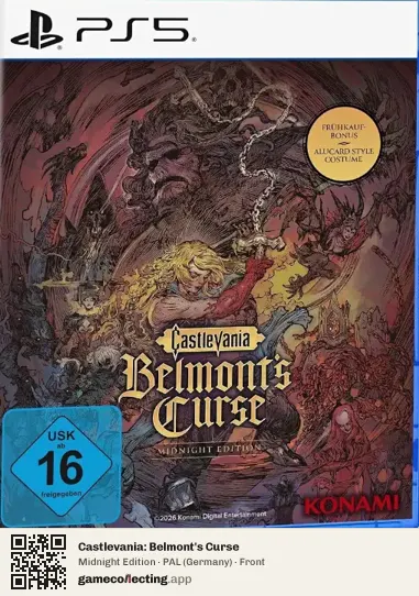 Castlevania: Belmont's Curse PlayStation 5, Germany box front