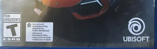 The Crew Motorfest, the ESRB box on its front