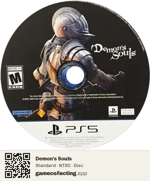 Demon's Souls PlayStation 5, NTSC disc