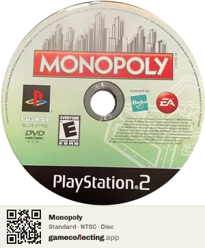 Monopoly PlayStation 2, NTSC disc