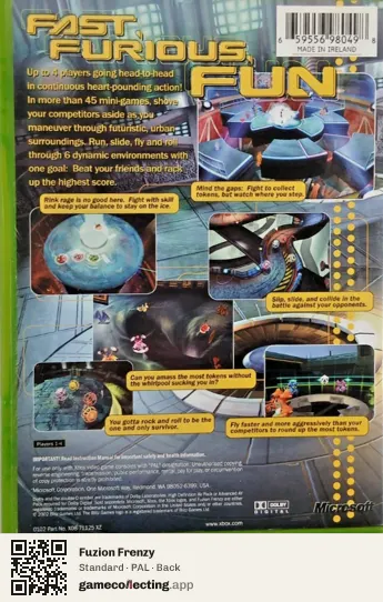 Fuzion Frenzy Xbox, PAL box back