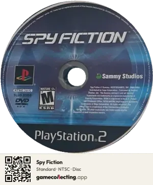 Spy Fiction PlayStation 2, NTSC disc