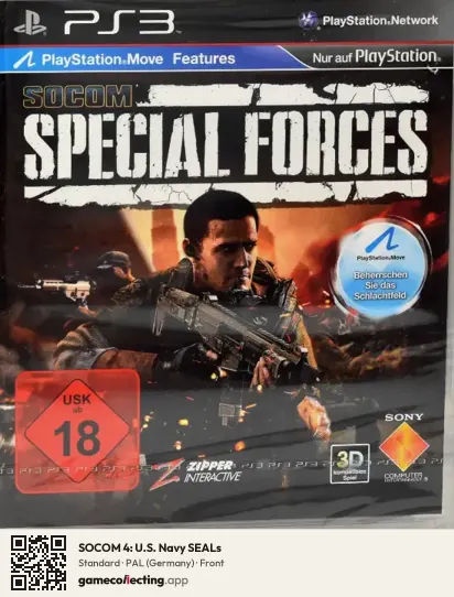 SOCOM 4: U.S. Navy SEALs PlayStation 3, Germany box front