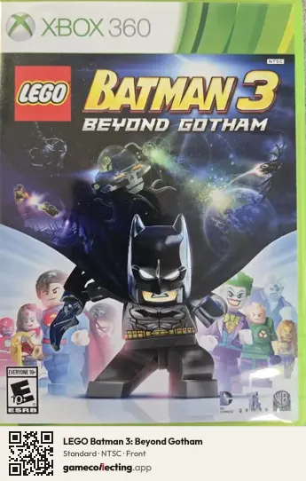 LEGO Batman 3: Beyond Gotham Xbox 360, NTSC box front