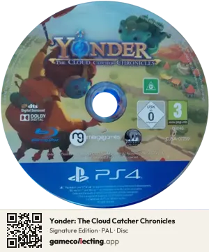 Yonder: The Cloud Catcher Chronicles PlayStation 4, PAL disc
