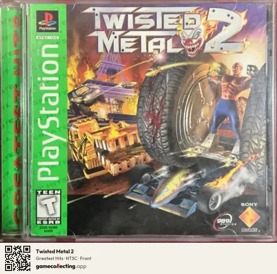 Twisted Metal 2 PlayStation, NTSC box front