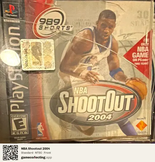 NBA Shootout 2004 PlayStation, NTSC box front