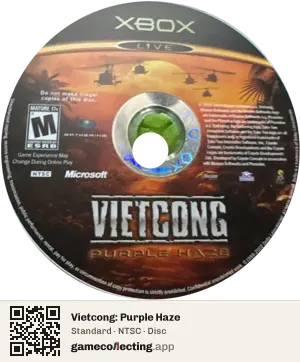 Vietcong: Purple Haze Xbox, NTSC disc